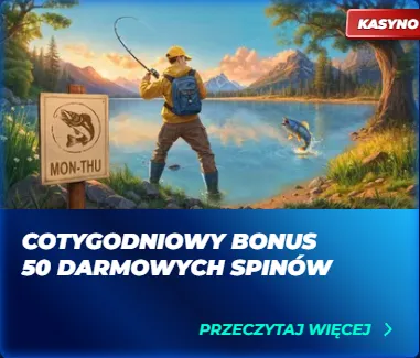Karta promocji kasyno bassbet: cotygodniowy bonus 50 darmowych spinów